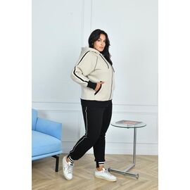 Костюм спортивний жіночий ДЗ215 beige р.XL-4XL "AZNA" недорого оптом від прямого постачальника