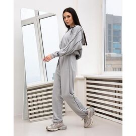 Костюм спортивний жіночий теплий ДП174 l.grey р.XS-L "AZNA" недорого оптом від прямого постачальника