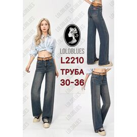 Фотография Джинсы женские L2210 blue р.30-36 "Lolo Blues" недорого оптом от прямого поставщика