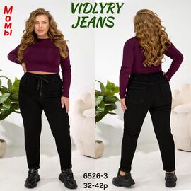 Фотография Джинсы женские 6526-3 black р.32-42 "Vidlyry" недорого оптом от прямого поставщика