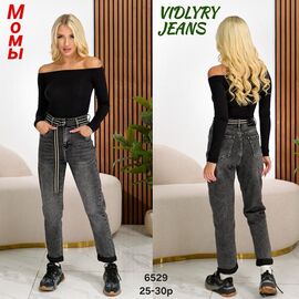 Фотография Джинсы женские 6529 d.grey р.25-30 "Vidlyry" недорого оптом от прямого поставщика