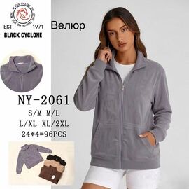 Кофта спортивна жіноча тепла 2061 mix р.S-2XL "Hoan" недорого оптом від прямого постачальника