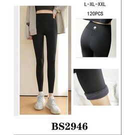 Лосини жіночі теплі 2946 black р.L-2XL "Hoan" недорого оптом від прямого постачальника