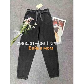 Фотография Джинсы утеплённые женские 2983 grey р.31-36 "Hoan" недорого оптом от прямого поставщика