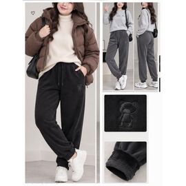 Фотография Штаны спортивные женские тёплые 926 mix р.5XL-7XL "Hoan" недорого оптом от прямого поставщика