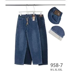 Фотография Джинсы утеплённые женские 958-7 mix р.M-2XL "Hoan" недорого оптом от прямого поставщика