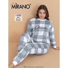 Піжама тепла жіноча 1050 grey р.M-XL "DONELLA" недорого оптом від прямого постачальника