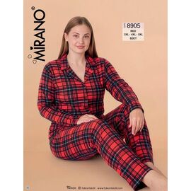 Піжама жіноча 8905 red р.3XL-5XL "DONELLA" недорого оптом від прямого постачальника
