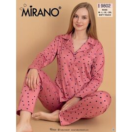 Піжама жіноча 9802 pink р.M-2XL "DONELLA" недорого оптом від прямого постачальника