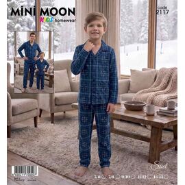 Фотография Пижама детская тёплая на мальчика 2117 blue р.5-14 "Disneyopt kids" недорого оптом от прямого поставщика
