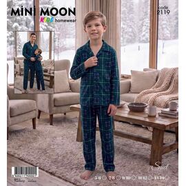 Фотография Пижама детская тёплая на мальчика 2119 navy р.5-14 "Disneyopt kids" недорого оптом от прямого поставщика