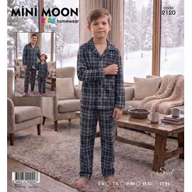 Фотография Пижама детская тёплая на мальчика 2120 grey р.5-14 "Disneyopt kids" недорого оптом от прямого поставщика