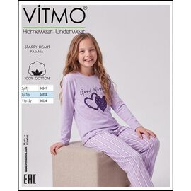 Фотография Пижама детская на девочку 34834 lilac р.10-15 "Disneyopt kids" недорого оптом от прямого поставщика