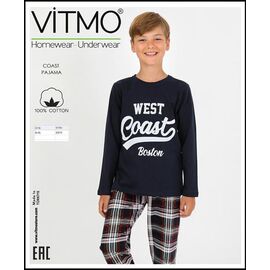 Фотография Пижама детская на мальчика 93810 navy р.6-9 "Disneyopt kids" недорого оптом от прямого поставщика