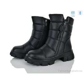 Черевики жіночі стильні Зима T02314-1 (8 пар р.36-41) "Захар-Gold" недорого оптом від прямого постачальника