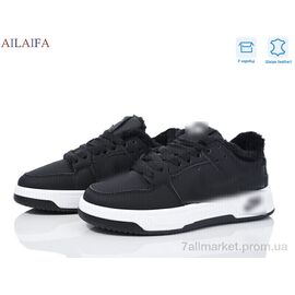 Фотография Кроссовки женские модные зима CN061 black (8 пар р.36-41) "Ailaifa" недорого оптом от прямого поставщика