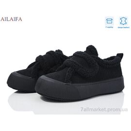 Кеди жіночі стильні Зима M060 black (8 пар р.36-41) "Ailaifa" недорого оптом від прямого постачальника