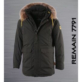 Куртка чоловіча зимова 7791 khaki р.M-3XL "REMAIN" недорого оптом від прямого постачальника