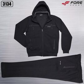 Костюм спортивний чоловічий AZ137-3134 black р.M-3XL "REMAIN" недорого оптом від прямого постачальника