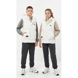 Фотография Жилетка детская унисекс 5715 white р.11-14 "MALIBU" недорого оптом от прямого поставщика