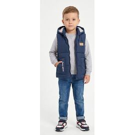 Фотография Жилетка детская на мальчика 5740 blue р.2-5 "MALIBU" недорого оптом от прямого поставщика