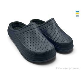 Сабо чоловічі Зима C115 синій (6 пар р.41-45) "Rai shoes" недорого оптом від прямого постачальника