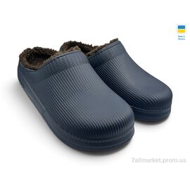Сабо чоловічі Зима C117 синій (6 пар р.41-45) "Rai shoes" недорого оптом від прямого постачальника