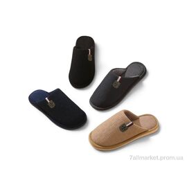 Тапки чоловічі домашні Весна/осінь D17 mix (12 пар р.41-46) "Rai shoes" недорого оптом від прямого постачальника
