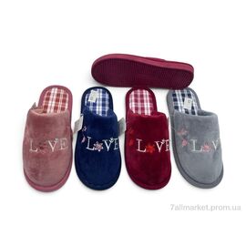 Тапки жіночі для будинку Весна/осінь DF2614 mix (12 пар р.36-41) "Rai shoes" недорого оптом від прямого постачальника