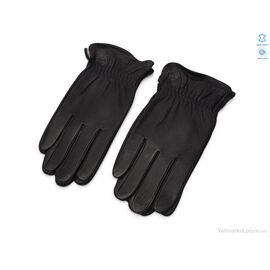 Чоловічі рукавиці Зима X3-1 black шкіра олень вовна (12 шт. р.сітка10,5-12,5) "KUINH" недорого оптом від прямого постачальника