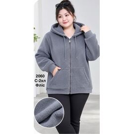 Кофта жіноча тепла 2060 grey р.46-54 "WELL" недорого оптом від прямого постачальника