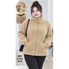 Кофта жіноча тепла 2061 beige р.46-54 "WELL" недорого оптом від прямого постачальника