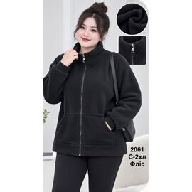 Кофта жіноча тепла 2061 black р.46-54 "WELL" недорого оптом від прямого постачальника