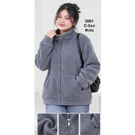 Кофта жіноча тепла 2061 grey р.46-54 "WELL" недорого оптом від прямого постачальника