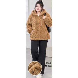 Кофта жіноча тепла 2085 beige р.46-52 "WELL" недорого оптом від прямого постачальника