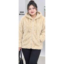 Кофта жіноча тепла 2085 l.beige р.46-52 "WELL" недорого оптом від прямого постачальника
