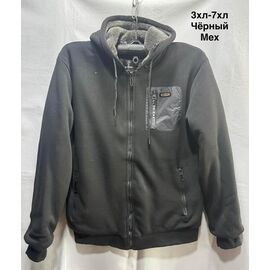 Кофта спортивна жіноча тепла 2160 black р.3XL-7XL "WELL" недорого оптом від прямого постачальника