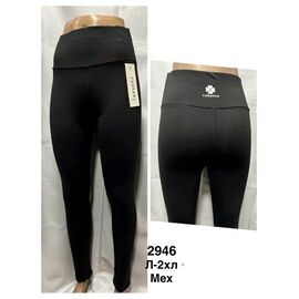 Лосини жіночі теплі 2946 black р.L-2XL "WELL" недорого оптом від прямого постачальника