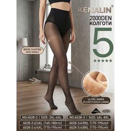 Фотография Колготы тёплые женские 6028-2 black р.42-48 "WELL" недорого оптом от прямого поставщика