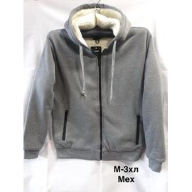 Кофта спортивна чоловіча MH1394 grey р.M-3XL "WELL" недорого оптом від прямого постачальника