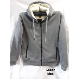 Кофта спортивна чоловіча MH1395 grey р.3XL-7XL "WELL" недорого оптом від прямого постачальника