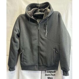Кофта спортивна чоловіча MH1399 grey р.3XL-7XL "WELL" недорого оптом від прямого постачальника