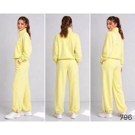 Костюм спортивний жіночий теплий 796 yellow р.42-56 "DORA" недорого оптом від прямого постачальника