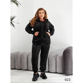 Костюм спортивний жіночий теплий 922 black р.60-66 "DORA" недорого оптом від прямого постачальника