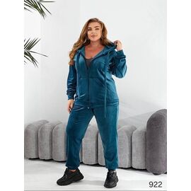 Костюм спортивний жіночий теплий 922 blue р.60-66 "DORA" недорого оптом від прямого постачальника