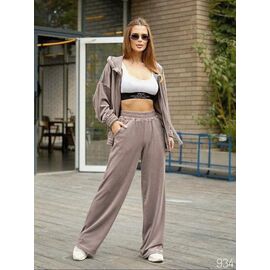 Костюм спортивний жіночий теплий 934 beige р.40-54 "DORA" недорого оптом від прямого постачальника
