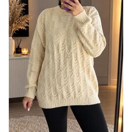 Светр жіночий 26404 l.beige р.50-56 "PULSE" недорого оптом від прямого постачальника