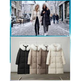 Куртка жіноча зимова K2366 l.beige р.M-2XL "FLORA" недорого оптом від прямого постачальника