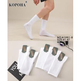 Шкарпетки чоловічі KH1091-8 white р.41-47 "Annet" недорого оптом від прямого постачальника