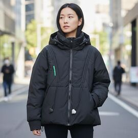 Куртка жіноча зимова 057 black р.42-50 "DKNSEL" недорого оптом від прямого постачальника